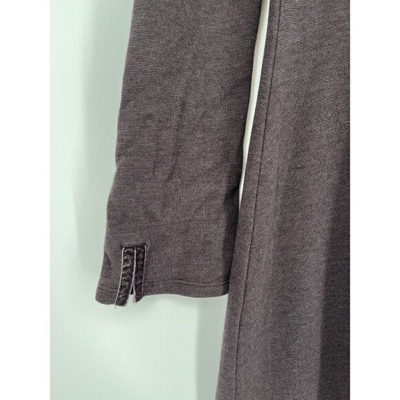 Horny Toad Womens Tomboy Wrap Knit Dress Size M Brown Pocket Long Sleeve Toad&Co - Picture 4 of 10